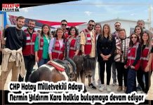 CHP Hatay Milletvekili Adayı Nermin Yıldırım Kara halkla buluşmaya devam ediyor