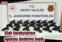 Silah kaçakçılarının oyununu jandarma bozdu