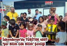 İskenderun’da TÜBİTAK 4007 ‘Yer Bilim Gök Bilim’ Şenliği