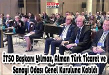 İTSO Başkanı Yılmaz, Alman Türk Ticaret ve Sanayi Odası Genel Kuruluna Katıldı
