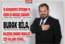 İŞ DÜNYASININ İSTİKRAR VE DİSİPLİN ABİDESİ İŞADAMI BURAK BİLA, BELEDİYE BAŞKAN ADAYLIĞI İÇİN KOLLARI SIVADI…