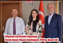 Bölgemize Koordintatör Kaymakam Olarak Atanan Miyase Demirkoparan İTSO’yu Ziyaret Etti