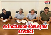 EKİNCİLERDE SÖZLEŞME SEVİNCİ