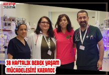 38 HAFTALIK BEBEK YAŞAM MÜCADELESİNİ KAZANDI
