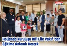 Hollanda kuruluşu BM Life Vakıf ‘dan Eğitime Anlamlı Destek