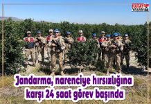 Jandarma, narenciye hırsızlığına karşı 24 saat görev başında