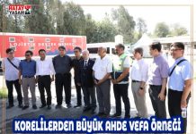KORELİLERDEN BÜYÜK AHDE VEFA ÖRNEĞİ