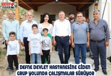 DEFNE DEVLET HASTANESİNE GİDEN GRUP YOLUNDA ÇALIŞMALAR SÜRÜYOR