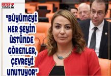 “BÜYÜMEYİ HER ŞEYİN ÜSTÜNDE GÖRENLER, ÇEVREYİ UNUTUYOR”
