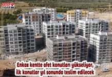 Enkaz kentte afet konutları yükseliyor, ilk konutlar yıl sonunda teslim edilecek