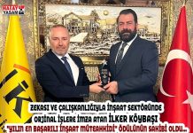 ZEKASI VE ÇALIŞKANLIĞIYLA İNŞAAT SEKTÖRÜNDE ORJİNAL İŞLERE İMZA ATAN İLKER KÖYBAŞI “YILIN EN BAŞARILI İNŞAAT MÜTEAHHİDİ” ÖDÜLÜNÜN SAHİBİ OLDU…