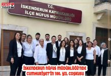 İSKENDERUN NÜFUS MÜDÜRLÜĞÜ’NDE CUMHURİYET’İN 100. YIL COŞKUSU