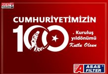 Asaş Filtre’den Cumhuriyetimizin 100. Kuruluş yıldönümü kutlu olsun mesajı