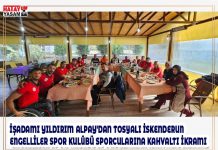 İŞADAMI YILDIRIM ALPAY’DAN TOSYALI İSKENDERUN ENGELLİLER SPOR KULÜBÜ SPORCULARINA KAHVALTI İKRAMI
