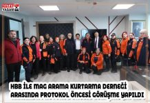 HBB İLE MAG ARAMA KURTARMA DERNEĞİ ARASINDA PROTOKOL ÖNCESİ GÖRÜŞME YAPILDI