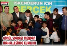 GÖNÜL SOFRASI MEYDAN MAHALLESİNDE KURULDU