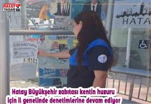 Hatay Büyükşehir zabıtası kentin huzuru için il genelinde denetimlerine devam ediyor