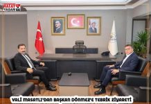 VALİ MASATLI’DAN BAŞKAN DÖNMEZ’E TEBRİK ZİYARETİ
