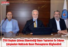 İTSO Başkanı Yılmaz Düzenlediği Basın Toplantısı ile Odanın Çalışmaları Hakkında Basın Mensuplarını Bilgilendirdi