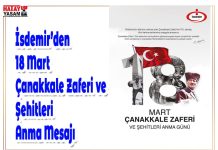 İsdemir’den 18 Mart Çanakkale Zaferi ve Şehitleri Anma Mesajı