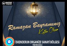 İskenderun Organize Sanayi’den Ramazan Bayramı Kutlama Mesajı