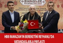 HBB RAMAZAN’IN BEREKETİNİ REYHANLI’DA VATANDAŞLARLA PAYLAŞTI