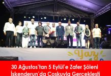 30 Ağustos’tan 5 Eylül’e Zafer Şöleni İskenderun’da Coşkuyla Gerçekleşti