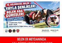 BELEN ER MEYDANINDA ABA GÜREŞİ HEYECANI BAŞLIYOR