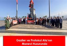 Gaziler ve Protokol Ata’nın Manevi Huzurunda
