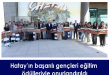 Hatay’ın başarılı gençleri eğitim ödülleriyle onurlandırıldı