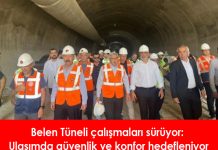 Belen Tüneli çalışmaları sürüyor: Ulaşımda güvenlik ve konfor hedefleniyor