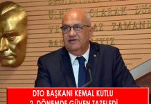 DTO BAŞKANI KEMAL KUTLU 2. DÖNEMDE GÜVEN TAZELEDİ