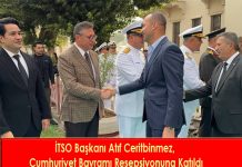 İTSO Başkanı Atıf Ceritbinmez, Cumhuriyet Bayramı Resepsiyonuna Katıldı
